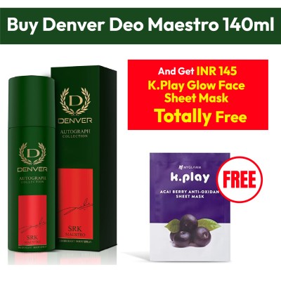 Denver Deo Maestro 140ml + K.Play Glow Face Sheet Mask Free