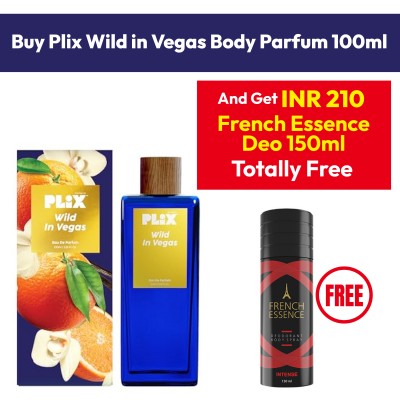 Plix Wild in Vegas Body Parfum 100ml + French Essence Deo 150ml free